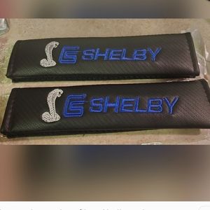 2 new Shelby snake cobra car seat belt shoulder pads